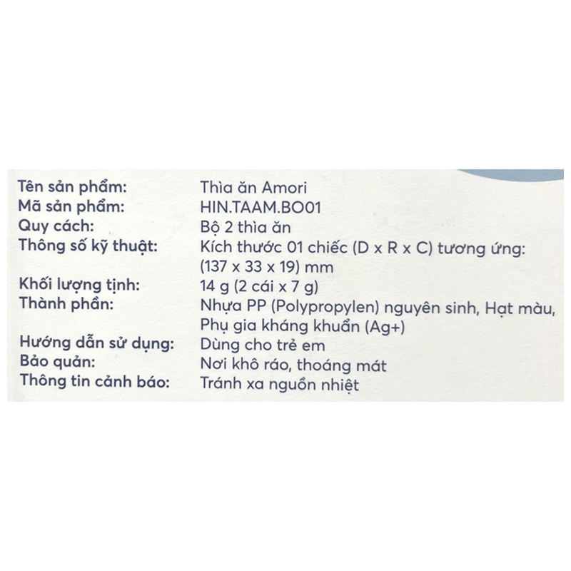 Bộ 2 muỗng Inochi Amori HIN.TAAM.BO01 3
