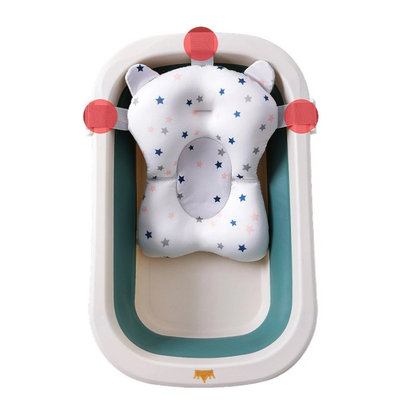 Thau tắm gấp gọn kèm phao TOP KIDS - Màu hồng 6