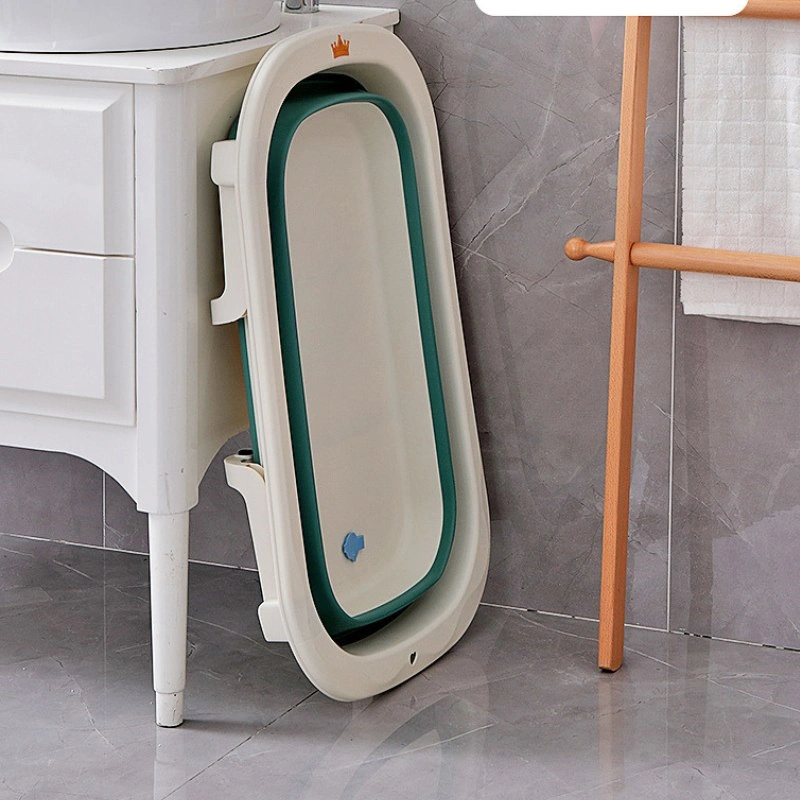 Thau tắm gấp gọn kèm phao TOP KIDS - Màu hồng 11