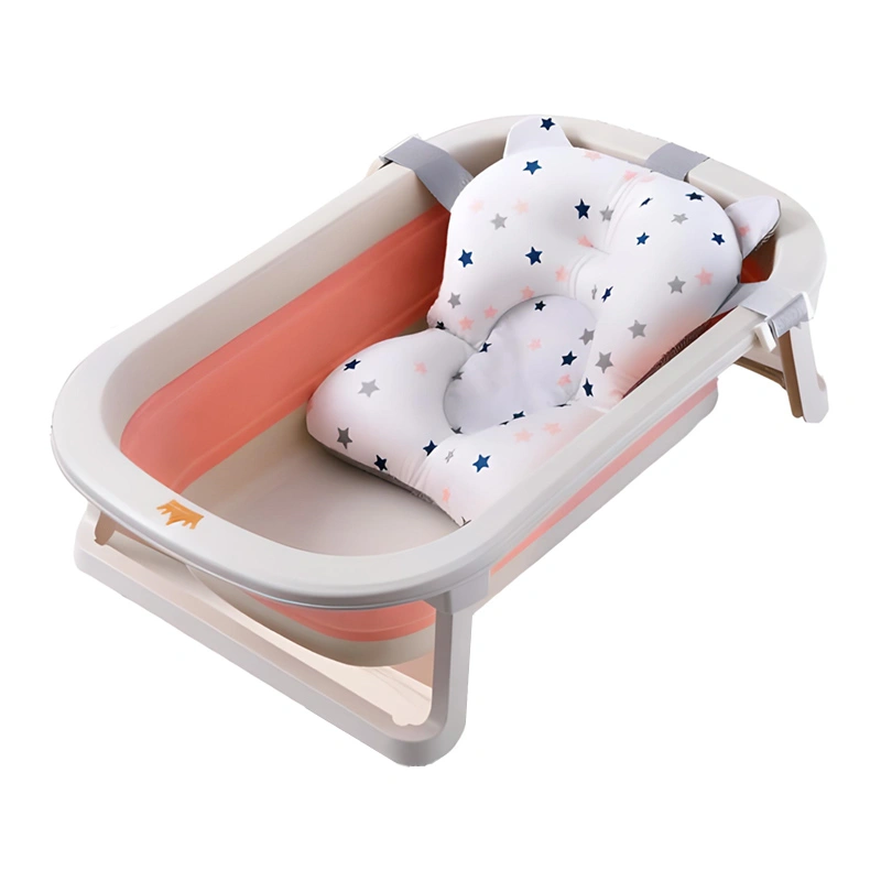 Thau tắm gấp gọn kèm phao TOP KIDS - Màu hồng 2