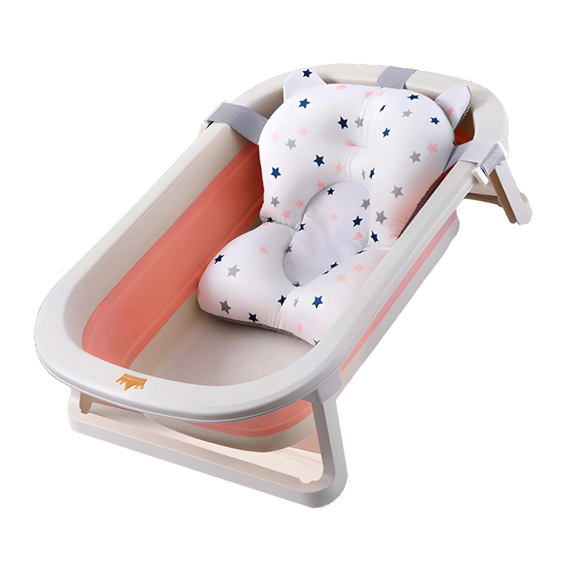 Thau tắm gấp gọn kèm phao TOP KIDS - Màu hồng 3