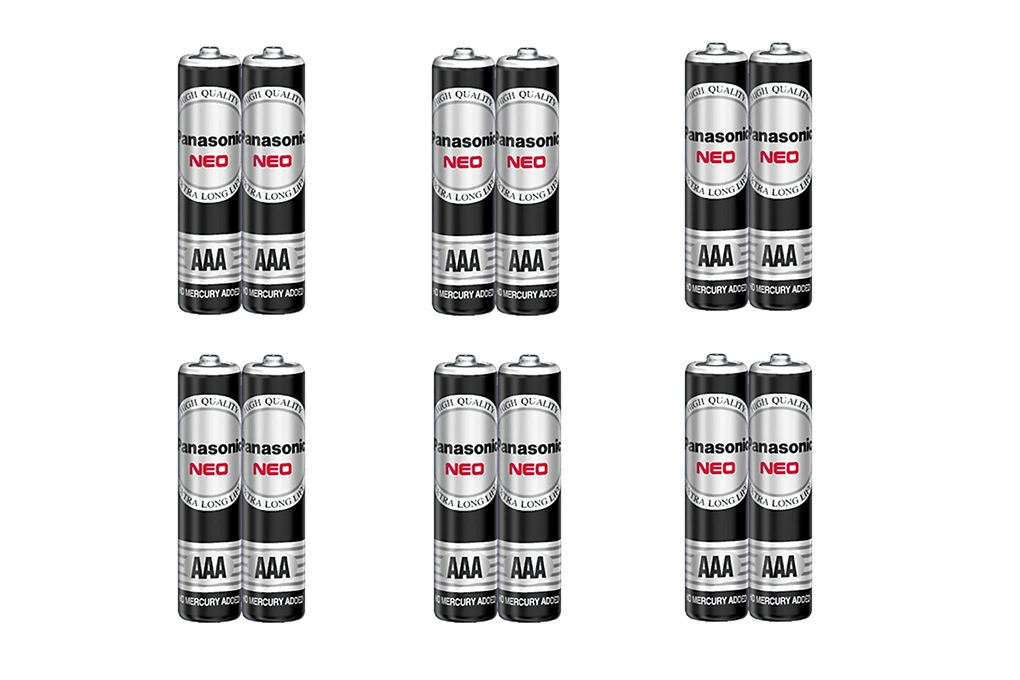 Pin AAA 12 viên Manganese Panasonic R03NT-12H Đen 4