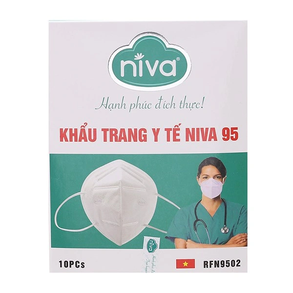 Hộp 10 cái khẩu trang y tế Niva 95 5 lớp 1