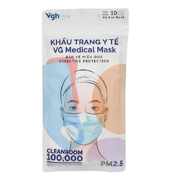 Túi 10 cái khẩu trang y tế VGH VG Medical 3 lớp 1
