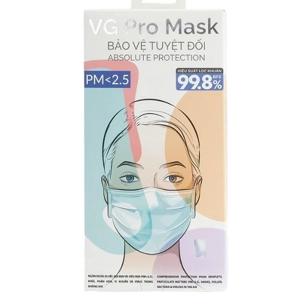 Hộp 20 cái khẩu trang y tế VGH VG Pro 3 lớp 1