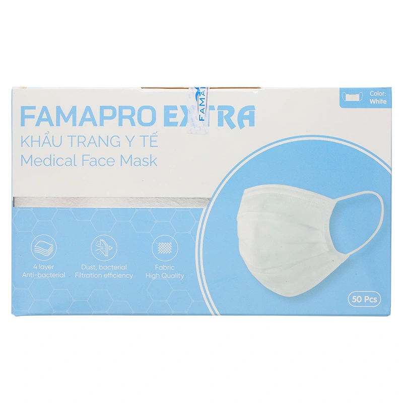 Combo 2 hộp 50 cái khẩu trang y tế FAMAPRO Extra 4 lớp 11