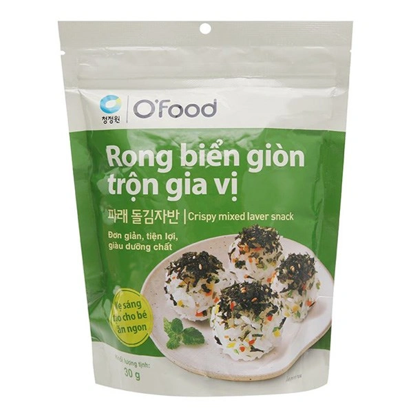 Rong biển giòn trộn truyền thống O'Food gói 30g