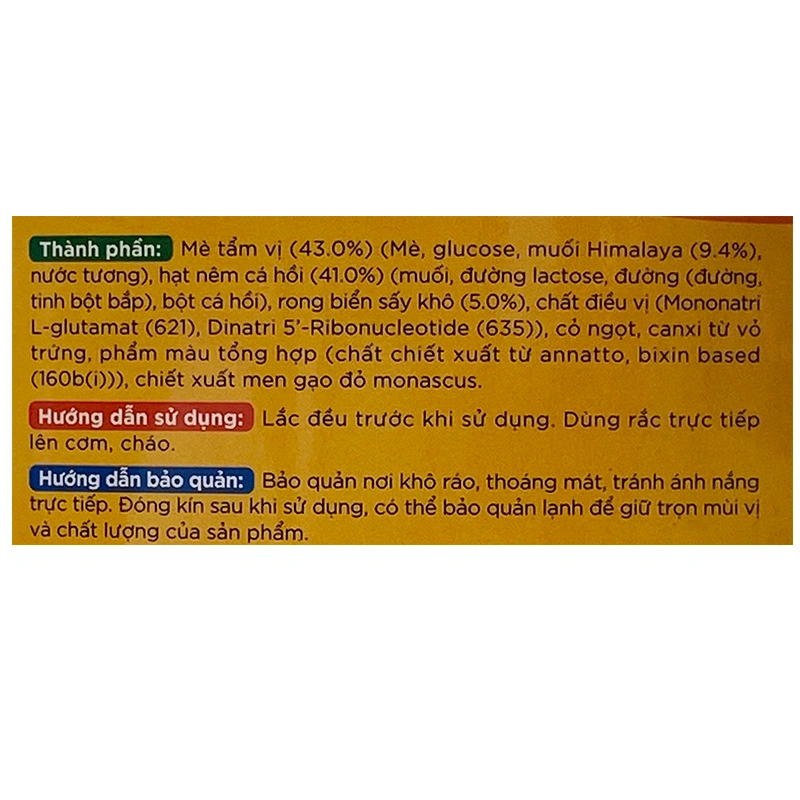 Gia vị rắc cơm Thuyền Xưa vị bò gói 19g (từ 1 tuổi) 9
