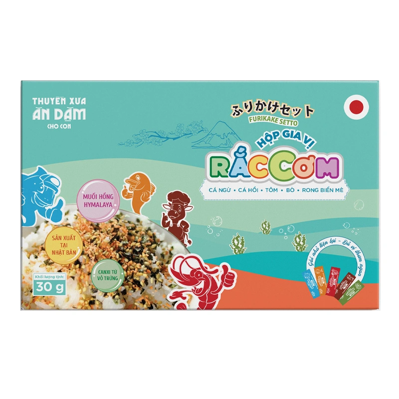 Gia vị rắc cơm 5 vị Thuyền Xưa hộp 15 gói 30g (từ 1 tuổi) 2