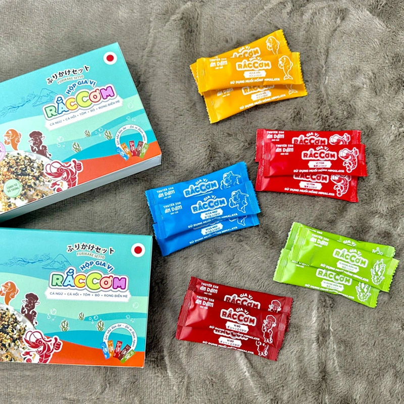 Gia vị rắc cơm 5 vị Thuyền Xưa hộp 15 gói 30g (từ 1 tuổi) 4