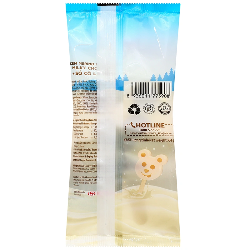 Kem que sữa, socola Merino Kool Cutie Bear 64g (từ 1 tuổi) 2