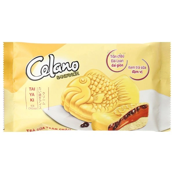 Kem bánh cá trà sữa trân châu Celano 100 ml (từ 1 tuổi)