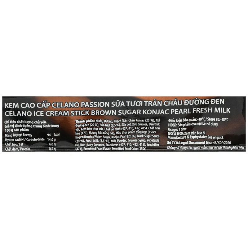 Kem que trân châu dâu phô mai Celano Passion 65g (từ 1 tuổi) 9