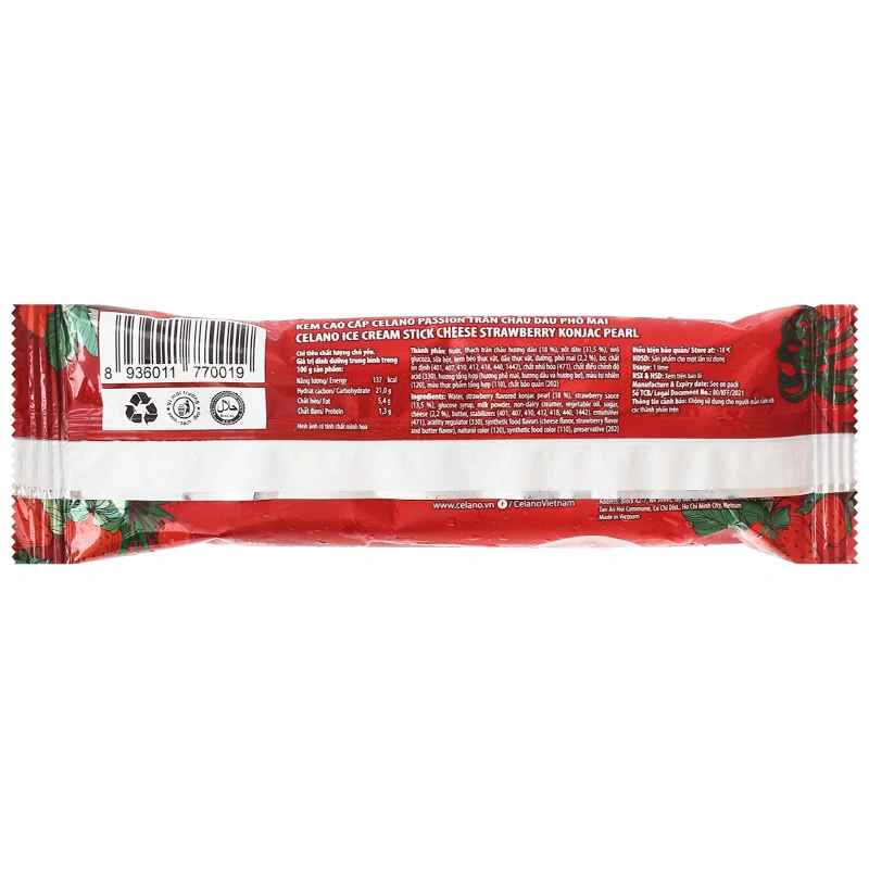 Kem que trân châu dâu phô mai Celano Passion 65g (từ 1 tuổi) 2