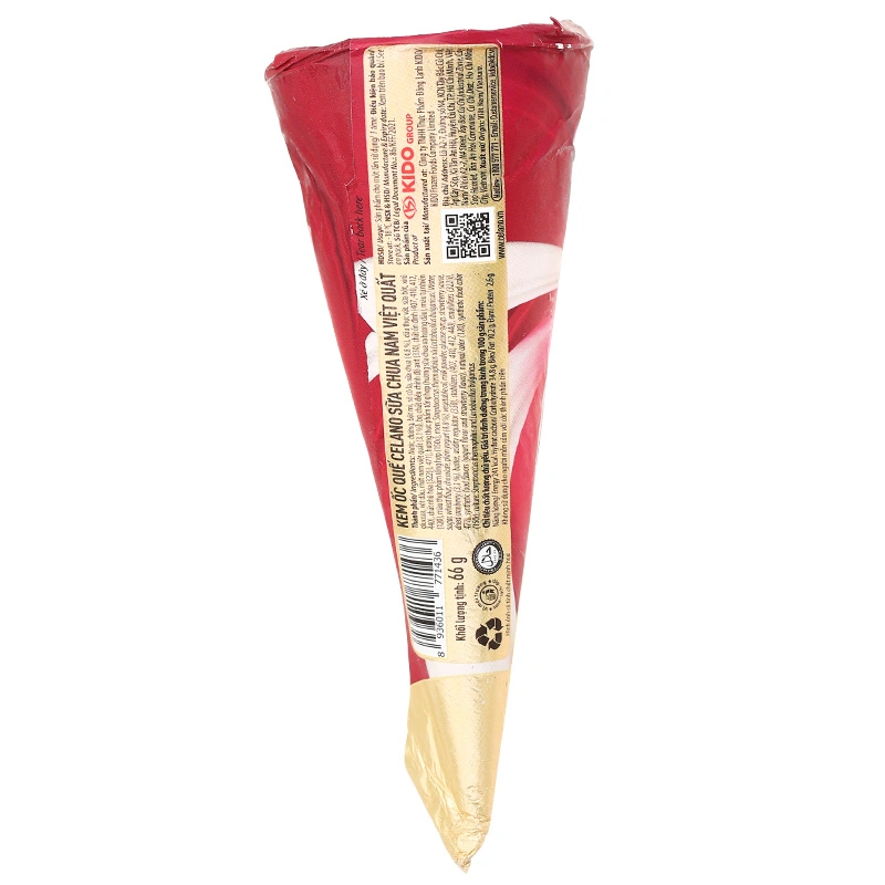 Kem ốc quế sữa chua nam việt quất Celano Classic 66g (từ 1 tuổi) 3