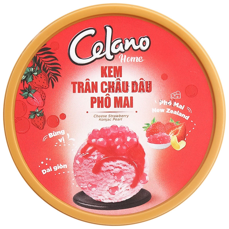 Kem hộp trân châu dâu phô mai Celano Home 200g (từ 1 tuổi) 4