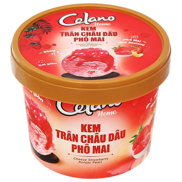 Kem hộp trân châu dâu phô mai Celano Home 200g (từ 1 tuổi) 1