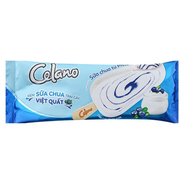 Kem que sữa chua trái cây việt quất Celano 65g (từ 1 tuổi)