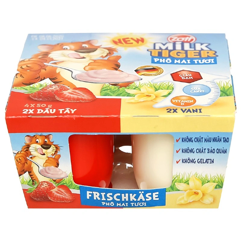 Lốc 4 hộp sữa chua phô mai Zott vị dâu, chuối 50g (từ 6 tháng) 11