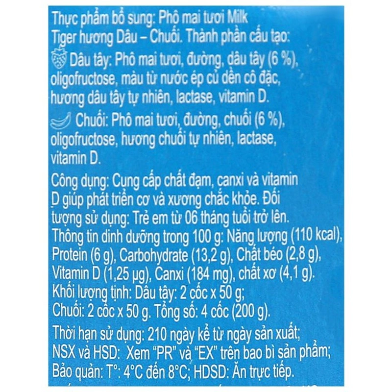 Lốc 4 hộp sữa chua phô mai Zott vị dâu, chuối 50g (từ 6 tháng) 8