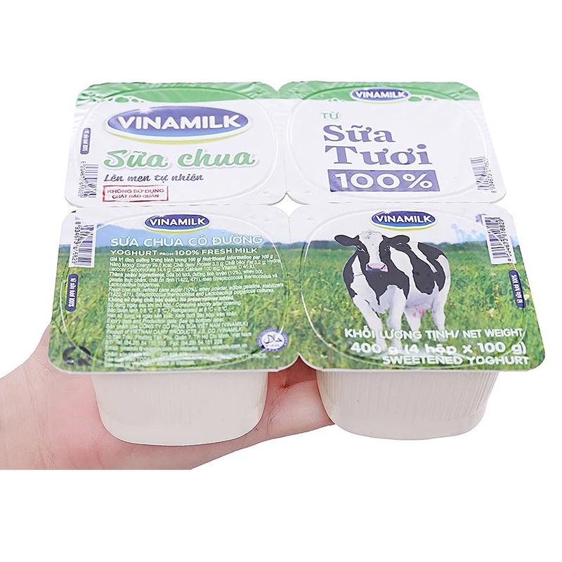 Lốc 4 hộp sữa chua trái cây Vinamilk vị dâu 100g (từ 1 tuổi) 10