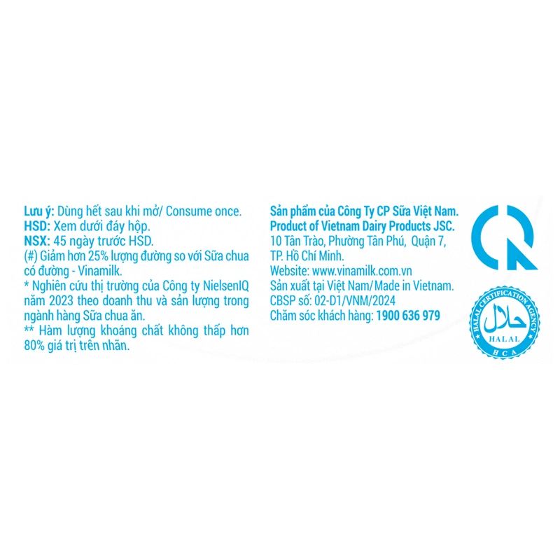 Lốc 4 hộp sữa chua ít đường Vinamilk 100g (từ 1 tuổi) 5