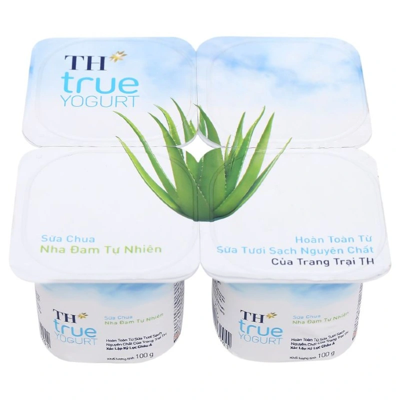 Lốc 4 hộp sữa chua trái cây TH true YOGURT vị nha đam 100g (từ 1 tuổi) 2