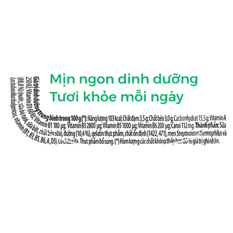 Lốc 4 hộp sữa chua có đường Nutimilk 100g (từ 1 tuổi) 5