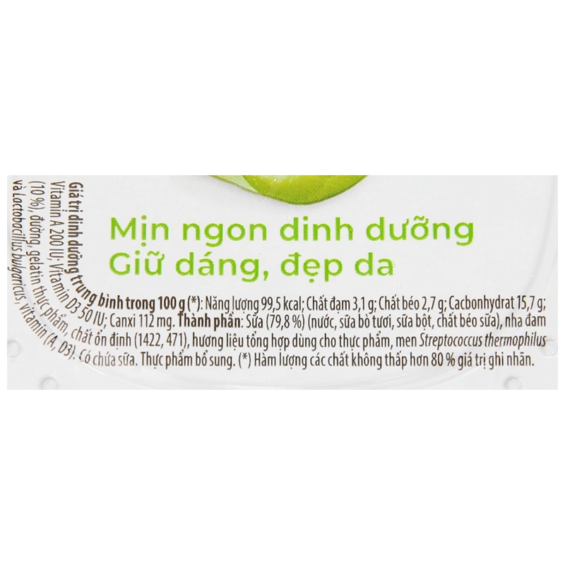 Lốc 4 hộp sữa chua có đường Nutimilk 100g (từ 1 tuổi) 12