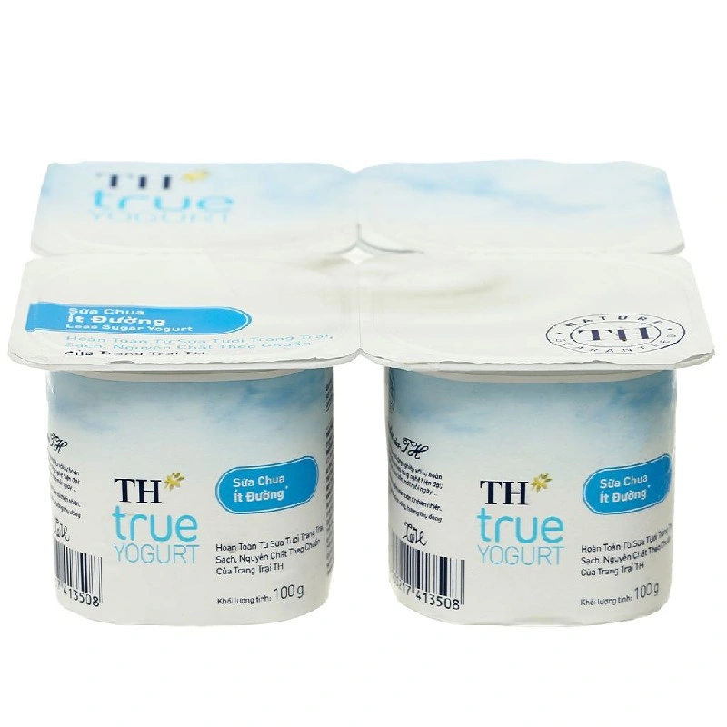 Lốc 4 hộp sữa chua ít đường TH true YOGURT 100g (từ 1 tuổi) 2