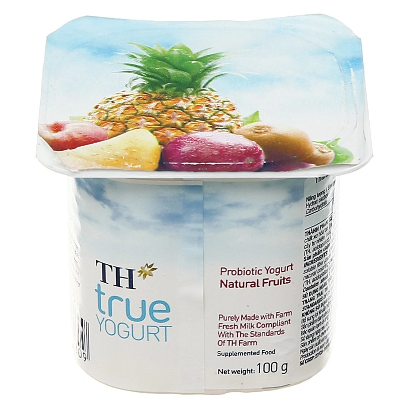 Lốc 4 hộp sữa chua trái cây TH true YOGURT vị trái cây 100g (từ 1 tuổi) 3