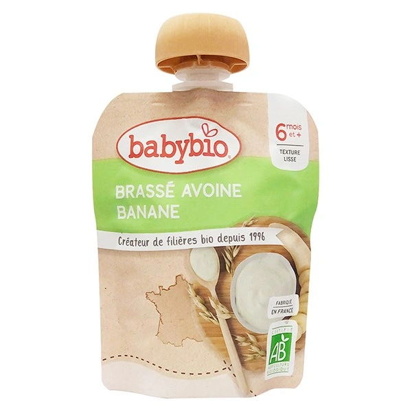 Sữa chua yến mạch Babybio vị chuối 85g (từ 6 tháng) 1