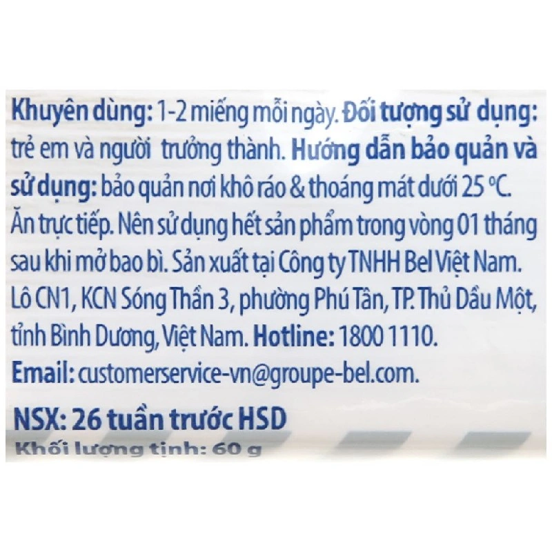 Phô mai Con Bò Cười vị truyền thống gói 4 miếng 60g (từ 1 tuổi) 5
