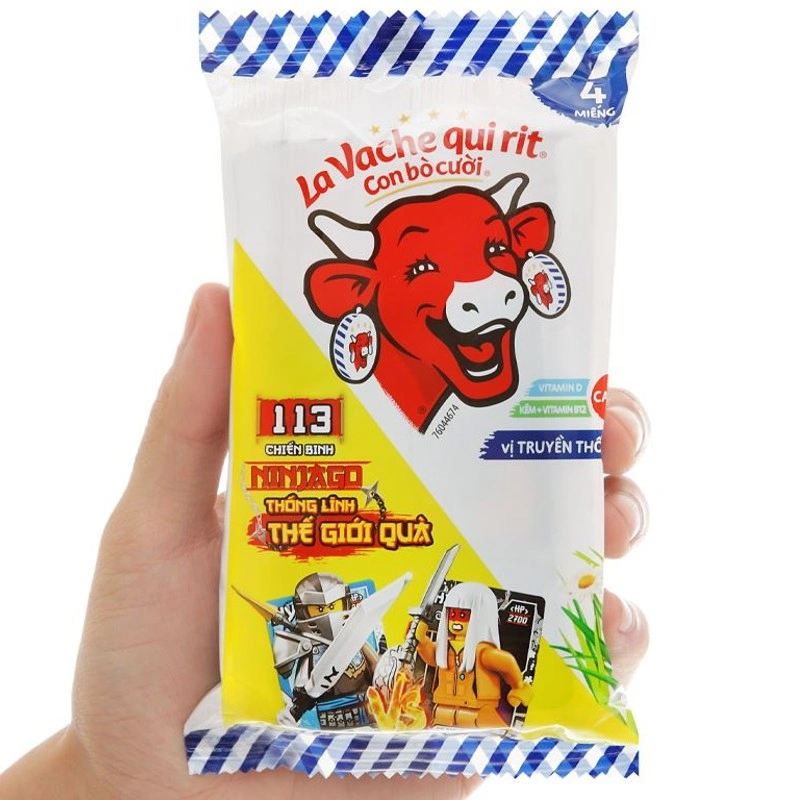 Phô mai Con Bò Cười vị truyền thống gói 4 miếng 60g (từ 1 tuổi) 3