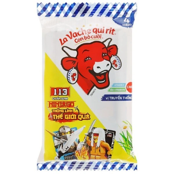 Phô mai Con Bò Cười vị truyền thống gói 4 miếng 60g (từ 1 tuổi) 1
