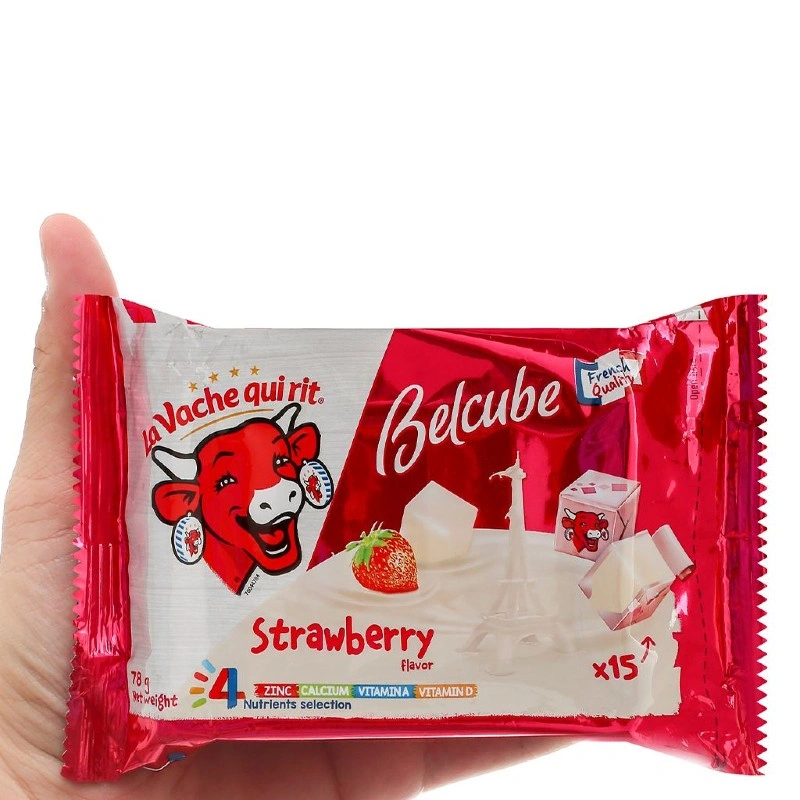 Phô mai Con Bò Cười Belcube vị dâu gói 15 viên 78g (từ 3 tuổi) 4
