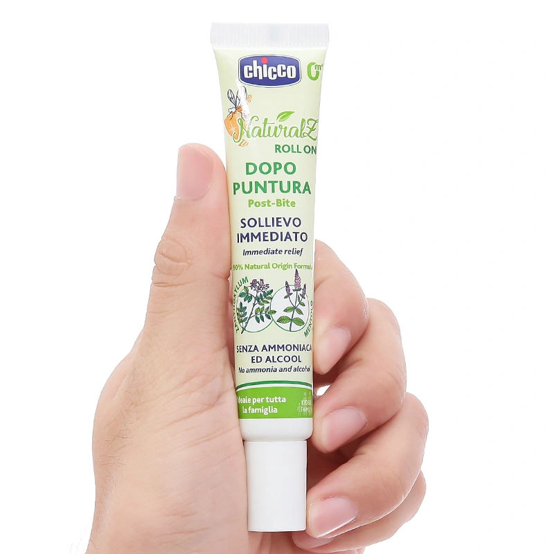 Lăn bôi vết muỗi đốt, côn trùng cắn Chicco 10 ml chiết xuất cây hoa tiêu (mọi độ tuổi) 8