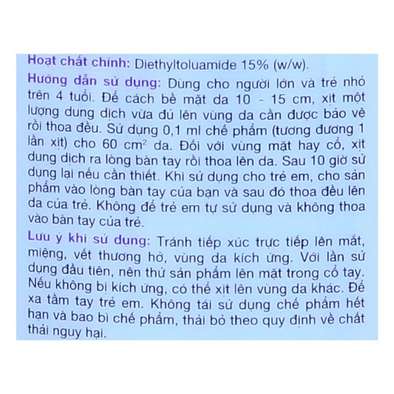 Xịt chống muỗi Remos 70 ml hương lavender (từ 4 tuổi) 3