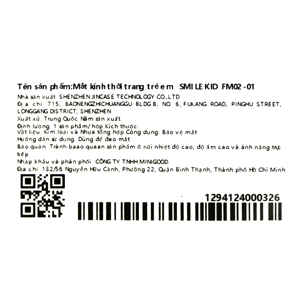 Mắt kính thời trang trẻ em Smile Kid FM02-01 8