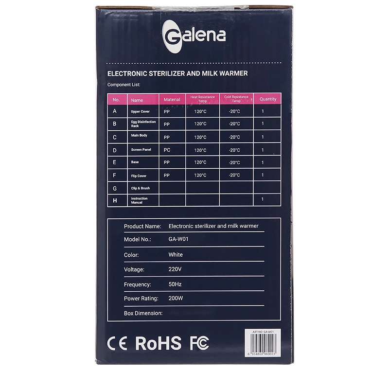Máy hâm sữa tiệt trùng điện tử Galena GA-W01 13