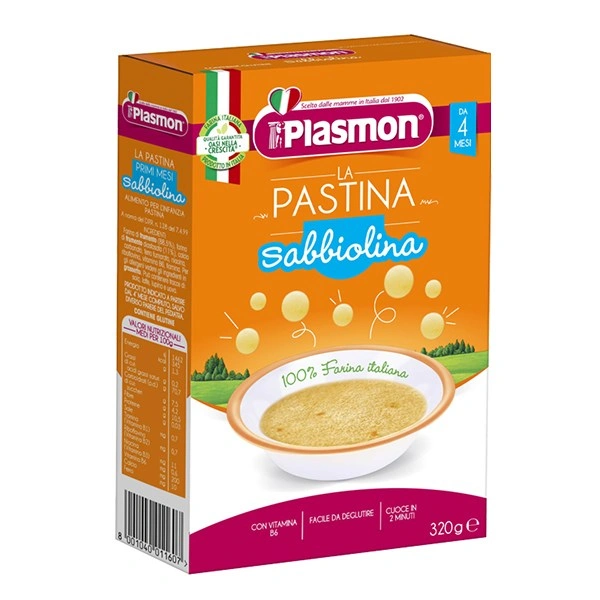 Mì ý ăn dặm bột mì Ý Plasmon Sabbiolina Pastina 320g dành cho bé từ 4 tháng 1