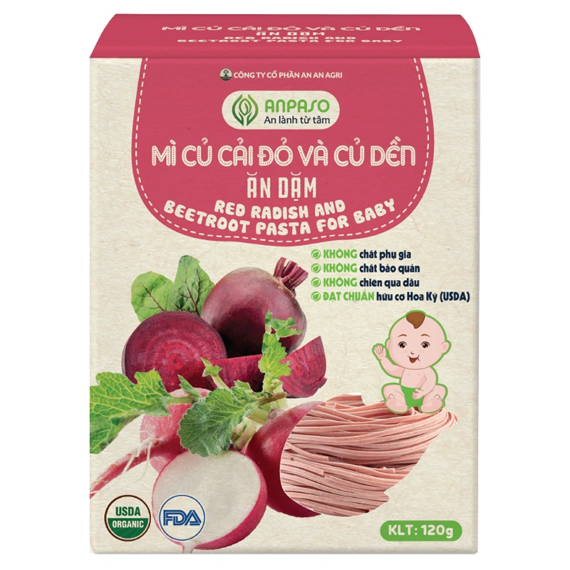 Mì hữu cơ cải bó xôi Anpaso 120g (từ 7 tháng) - Giao bao bì ngẫu nhiên 15