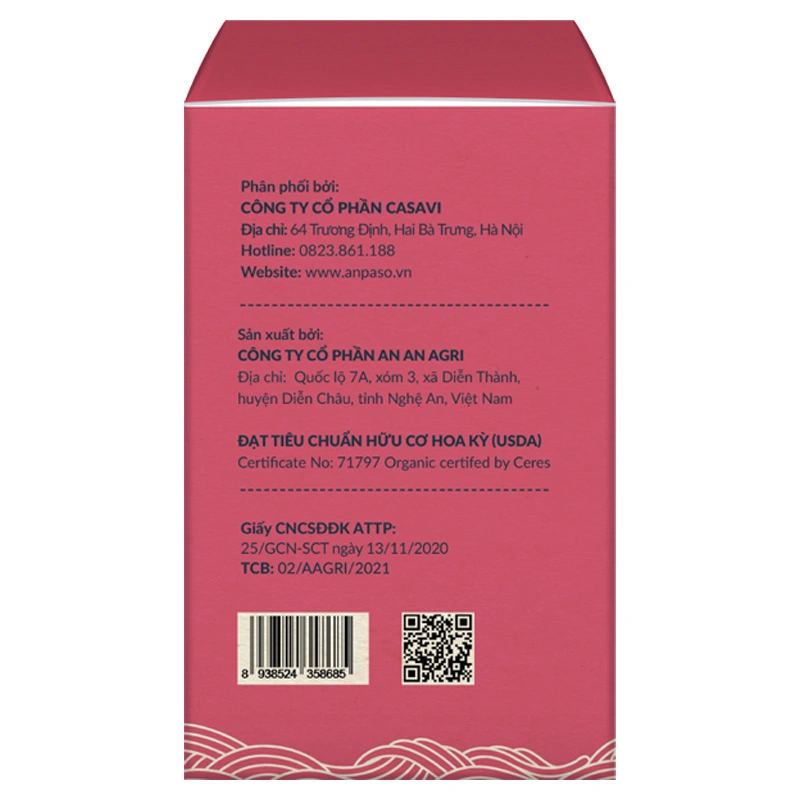 Mì hữu cơ cải bó xôi Anpaso 120g (từ 7 tháng) - Giao bao bì ngẫu nhiên 18