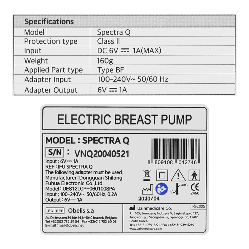 Máy hút sữa điện đơn Spectra Q 17