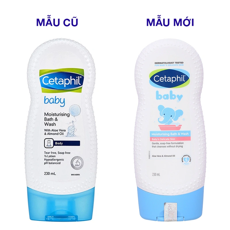 Sữa tắm cho bé Cetaphil Baby Moisturizing Bath & Wash hương dịu nhẹ 230 ml (mọi độ tuổi) - Giao bao bì ngẫu nhiên 2
