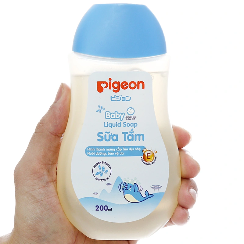 Sữa tắm cho bé Pigeon Liquid Soap chiết xuất Jojoba 200 ml (mọi độ tuổi) 3