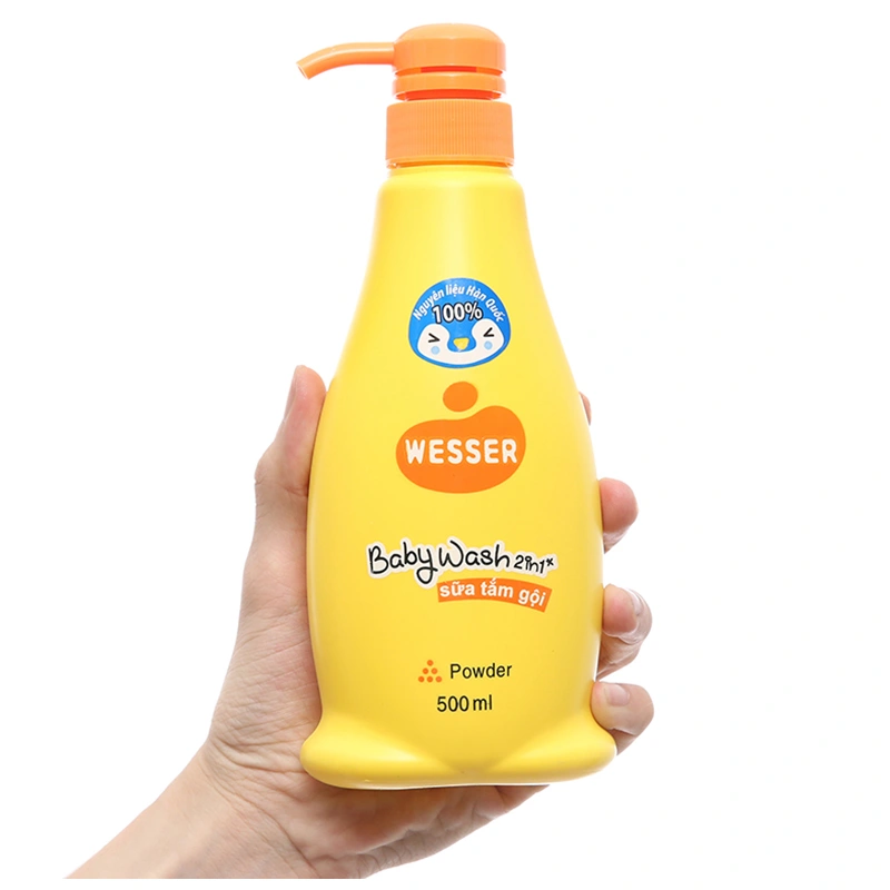 Sữa tắm & gội 2in1 cho bé Wesser hương phấn 200 ml (mọi độ tuổi) 5