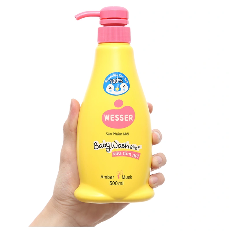 Sữa tắm & gội 2in1 cho bé Wesser hương hổ phách 200 ml (mọi độ tuổi) 5