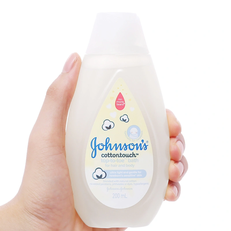 Sữa tắm & gội 2in1 cho bé Johnson's Baby Cotton Touch hương dịu nhẹ 500 ml (mọi độ tuổi) - Giao bao bì ngẫu nhiên 9