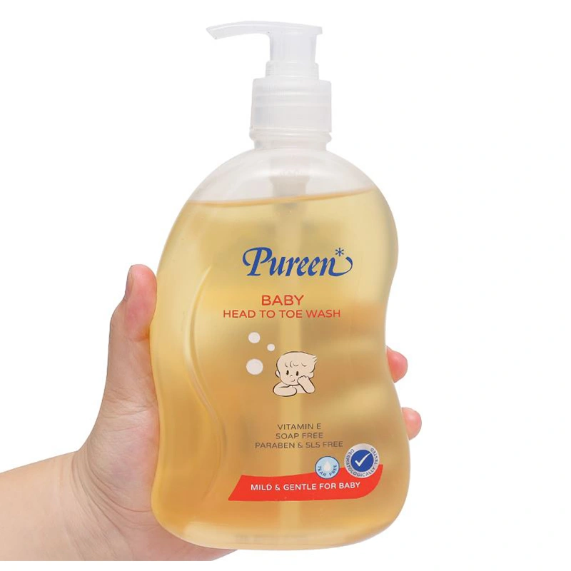 Sữa tắm & gội 2in1 cho bé Pureen Pro Vitamin B5 & Vitamin E hương dịu nhẹ 750 ml (mọi độ tuổi) 7